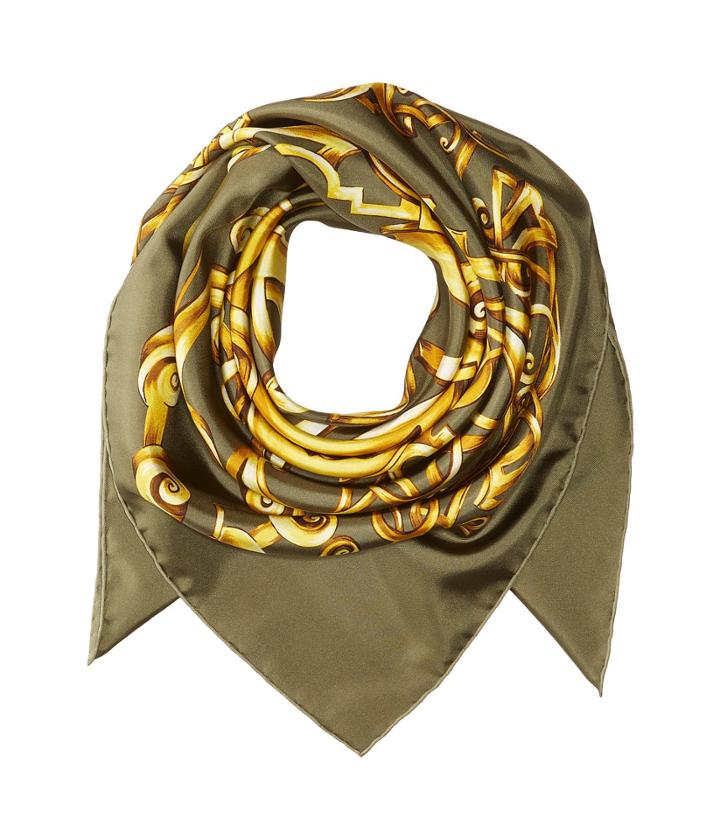 Versace Baroque Print Scarf (black/gold) Scarves