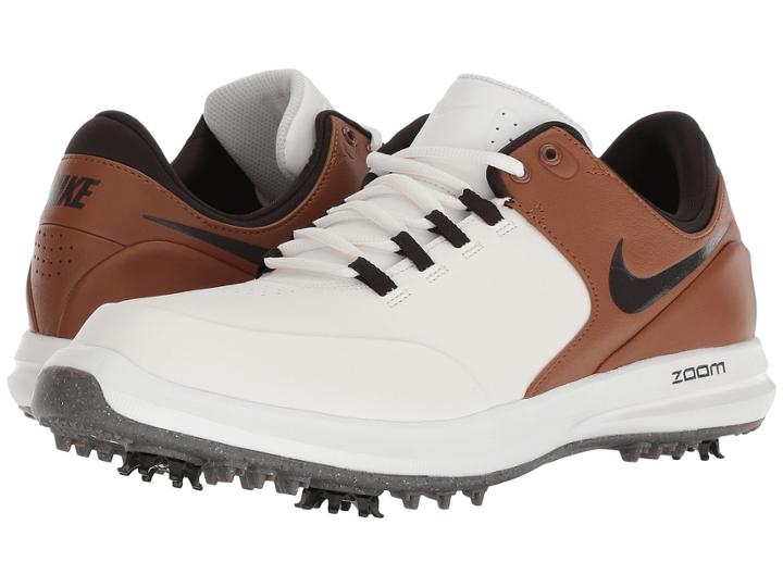 Nike Golf Air Zoom Accurate (summit White/velvet Brown/light British Tan) Men's Golf Shoes