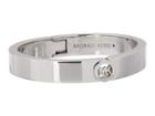 Michael Kors Fulton Delicate Hinge Bangle (silver) Bracelet