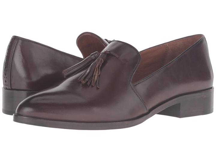 Frye Erica Venetian (dark Brown Smooth Veg Calf) Women's Shoes