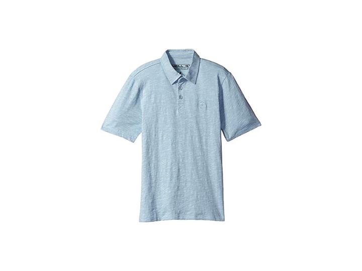 O'neill Kids The Bay Polo Knit Shirt (big Kids) (sky Blue) Boy's Short Sleeve Pullover