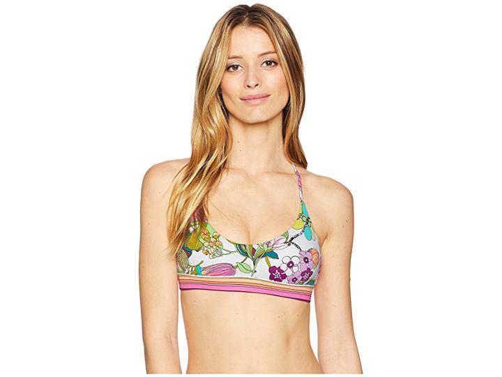 Trina Turk Key West Botanical Bralette Top (white) Women's Swimwear