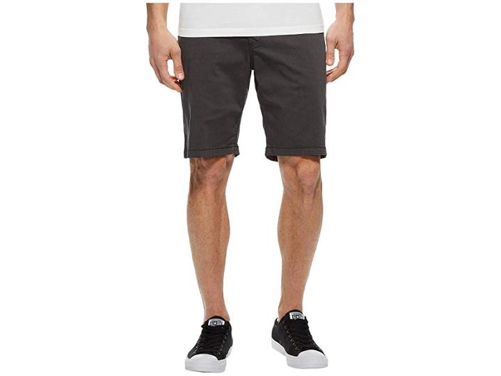 Lucky Brand Stretch Sateen Flat Front Shorts (phantom) Men's Shorts