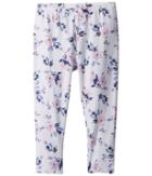 Splendid Littles Floral Print Leggings (toddler/little Kids) (optic White) Girl's Casual Pants