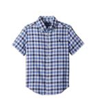 Polo Ralph Lauren Kids Plaid Performance Oxford Shirt (toddler) (blue Multi) Boy's Clothing