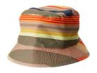 The North Face Kids Youth Sun Stash Hat (burnt Olive Green Stripe) Caps
