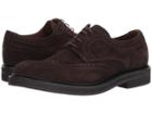 Eleventy Suede Wingtip Lace-up (chocolate) Men's Lace Up Wing Tip Shoes