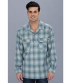 Pendleton L/s Board Shirt (blue/grey Ombre) Men's Long Sleeve Button Up
