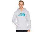 The North Face Half Dome Full Zip Hoodie (tnf Light Grey Heather/everglade) Men's Sweatshirt