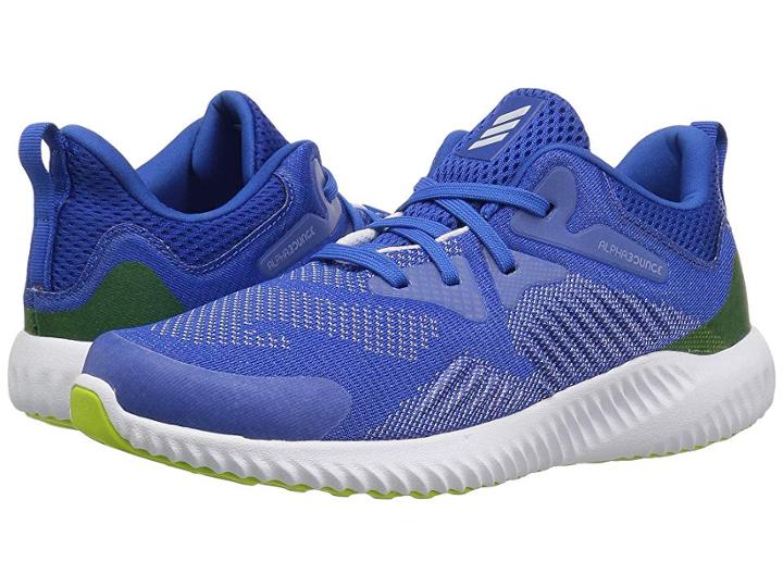 Adidas Kids Alphabounce Beyond (little Kid) (blue/aero Blue/white) Boys Shoes