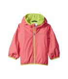 Columbia Kids Pixel Grabbertm Ii Wind Jacket (little Kids/big Kids) (punch Pink Print/green Glow) Girl's Coat