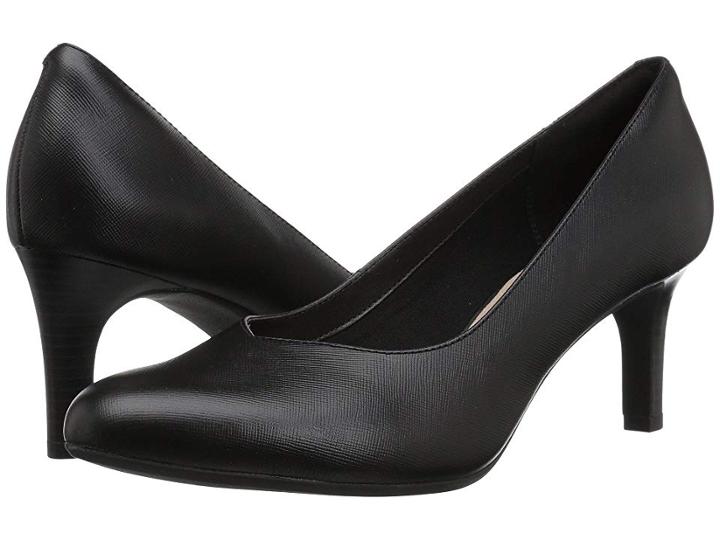 Clarks Dancer Nolin (black Embossed Leather) Women's  Shoes