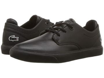 Lacoste Kids Esparre (little Kid) (black/black) Kid's Shoes