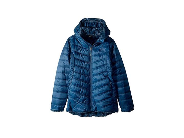 The North Face Kids Mossbud Swirl Parka (little Kids/big Kids) (blue Wing Teal) Girl's Coat