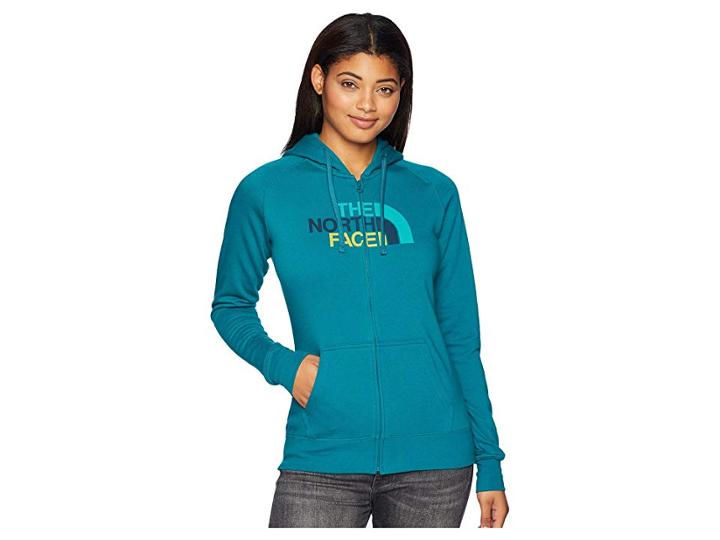The North Face 1/2 Dome Full Zip Hoodie (everglade Multi) Women's Sweatshirt