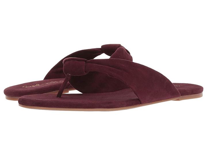 Splendid Bridgette (deep Plum Kid Suede) Women's Sandals