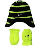 Nike Kids Pattern Play Cold Weather Set (infant/toddler) (black) Beanies