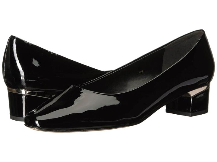 Vaneli Atalie (black Patent) Women's 1-2 Inch Heel Shoes