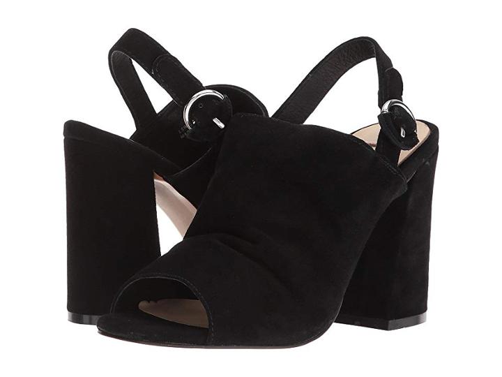 Kristin Cavallari Lilla Slingback Sandal (black Kid Suede) High Heels