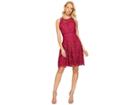 Adelyn Rae Dylan Fit And Flare Dress (magenta) Women's Dress