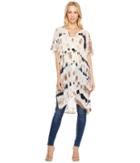 Young Fabulous & Broke Coast Tunic (taupe/abstract Animal) Women's Clothing