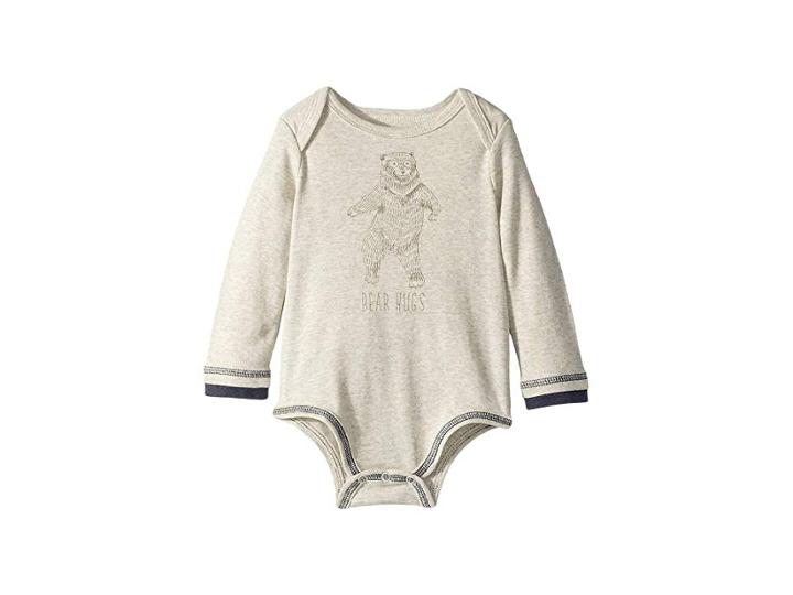 Mud Pie Bear Hugs Long Sleeve One-piece Crawler (infant) (cream) Boy's Jumpsuit & Rompers One Piece