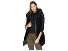 Sam Edelman Vest W/ Combo Velvet Front Poly Nylon Back (black) Women's Vest