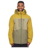 Burton [ak] 2l Swash Jacket (amber Green/dusty Olive/rucksack) Men's Coat