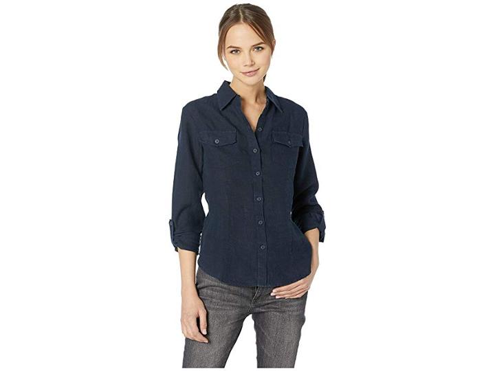 Juicy Couture Washed Linen Shirt (regal) Women's Blouse