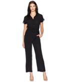 London Times Collared Batwing Jumpsuit (black) Women's Jumpsuit & Rompers One Piece
