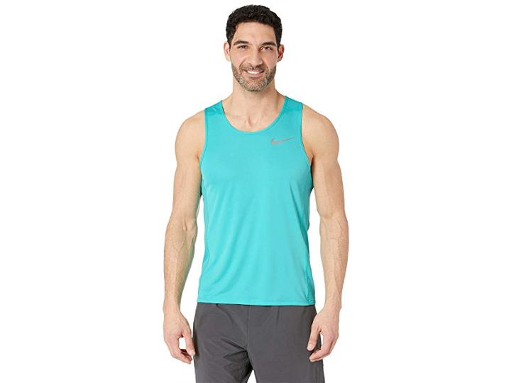 Nike Dry Miler Running Tank (hyper Jade/hyper Jade) Men's Sleeveless