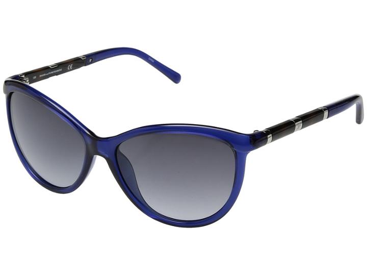 Diane Von Furstenberg Reese (crystal Blue) Fashion Sunglasses