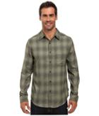Royal Robbins Performance Flannel Ombre Long Sleeve Shirt (cypress) Men's Clothing