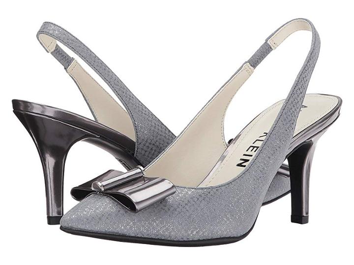 Anne Klein Yannah (dark Grey/pewter Leather) Women's Shoes