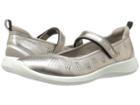 Ecco Soft 5 Mary Jane (warm Grey Metallic/moon Rock Cow Leather/textile) Women's Maryjane Shoes