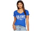 Champion College Air Force Falcons University V-neck Tee (royal) Women's T Shirt