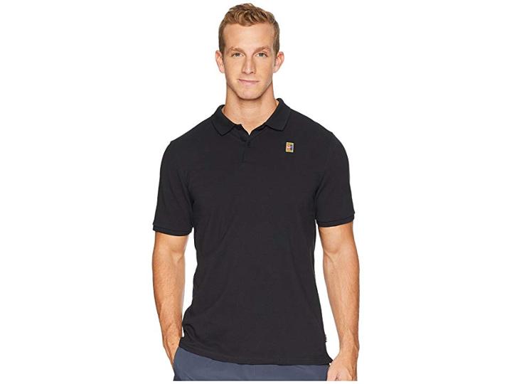 Nike Nike Court Polo Heritage (black/white) Men's Clothing