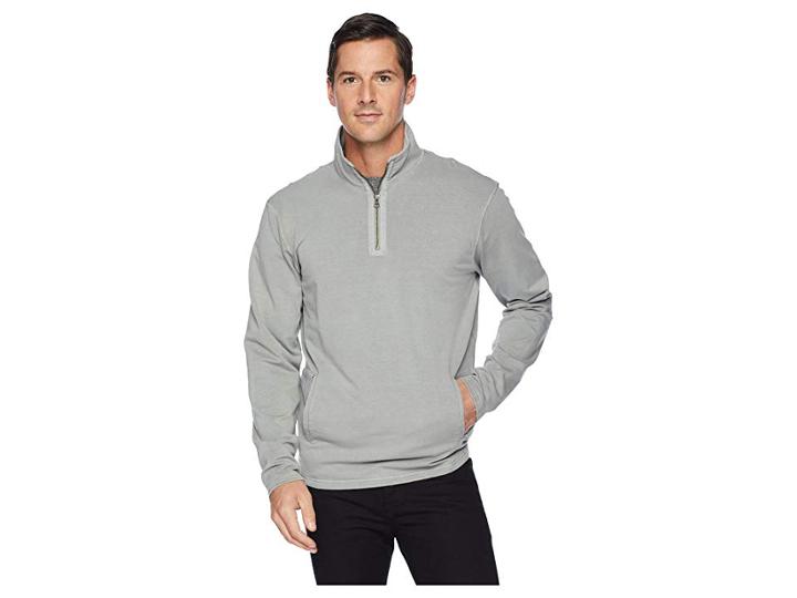 Mod-o-doc Trestles 1/4 Zip Fleece Pullover (sleet) Men's Long Sleeve Pullover