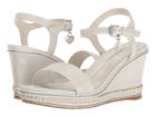 Stuart Weitzman Kids Swinger Stitch (little Kid/big Kid) (silver) Girl's Shoes