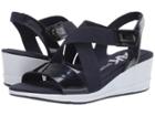 Anne Klein Sport Nessy Wedge Sandal (navy) Women's Shoes