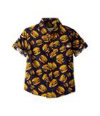 Appaman Kids Hamburger Button Up Pattern Shirt (toddler/little Kids/big Kids) (burger Deluxe) Boy's Clothing