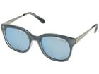 Guess Gf6028 (crystal Blue/blue Mirror Lens) Fashion Sunglasses