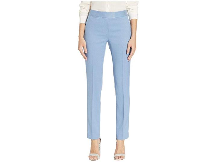 Tahari By Asl Parker Twill Pants (blue Ice) Women's Casual Pants