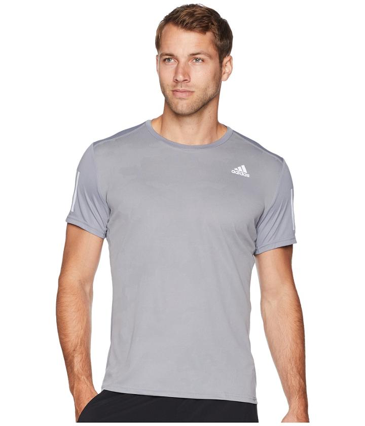 Adidas Response Short Sleeve Tee (grey) Men's T Shirt