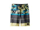 Quiksilver Kids Slab Island Boardshorts (big Kids) (cyan Blue) Boy's Swimwear