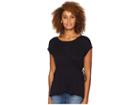 Bobeau Cinched Waist Lightweight French Terry (black) Women's Clothing