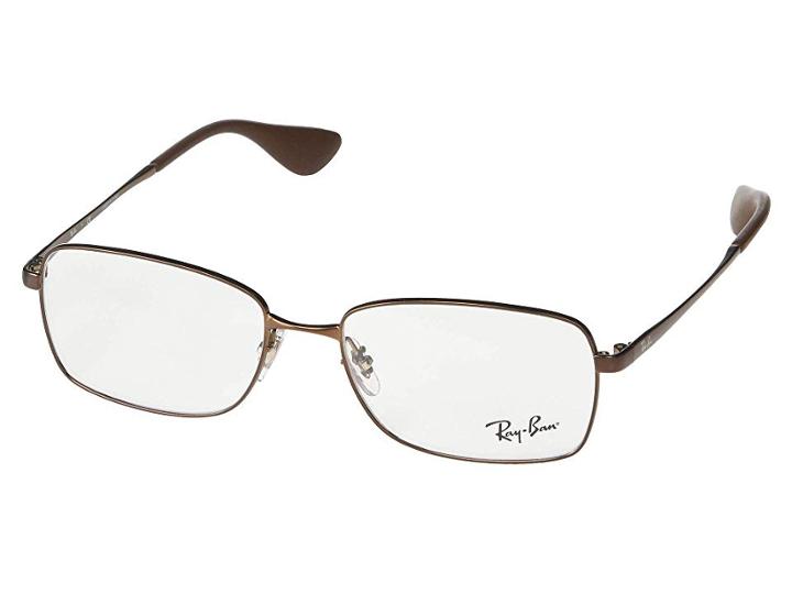 Ray-ban 0rx6336m (matte Brown) Wire Frame Fashion Sunglasses