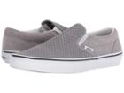 Vans Classic Slip-ontm ((embossed Suede) Frost Gray/true White) Skate Shoes