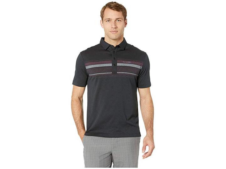 Travismathew Big Band Polo (black/winetasting) Men's Short Sleeve Knit