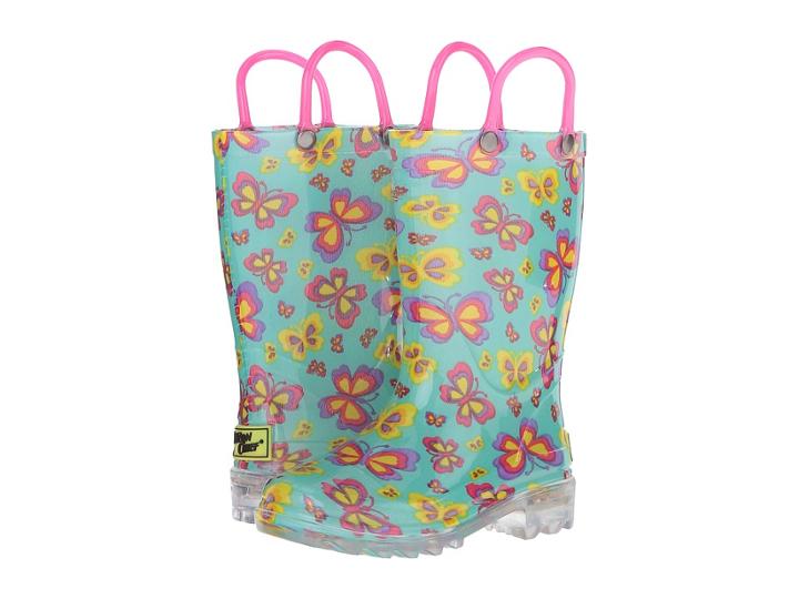 Western Chief Kids Flutter Fierce Lighted (toddler/little Kid) (teal) Girls Shoes
